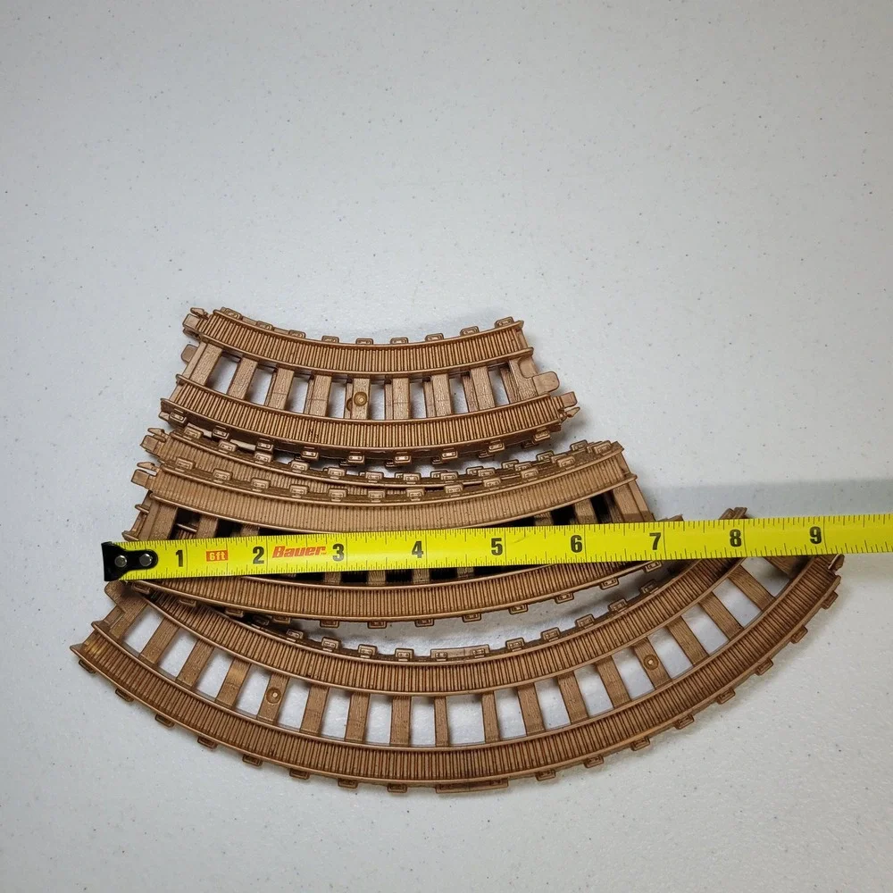 Thomas and Friends TrackMaster Gold Metallic Curved Track Replacement Pieces 6ct